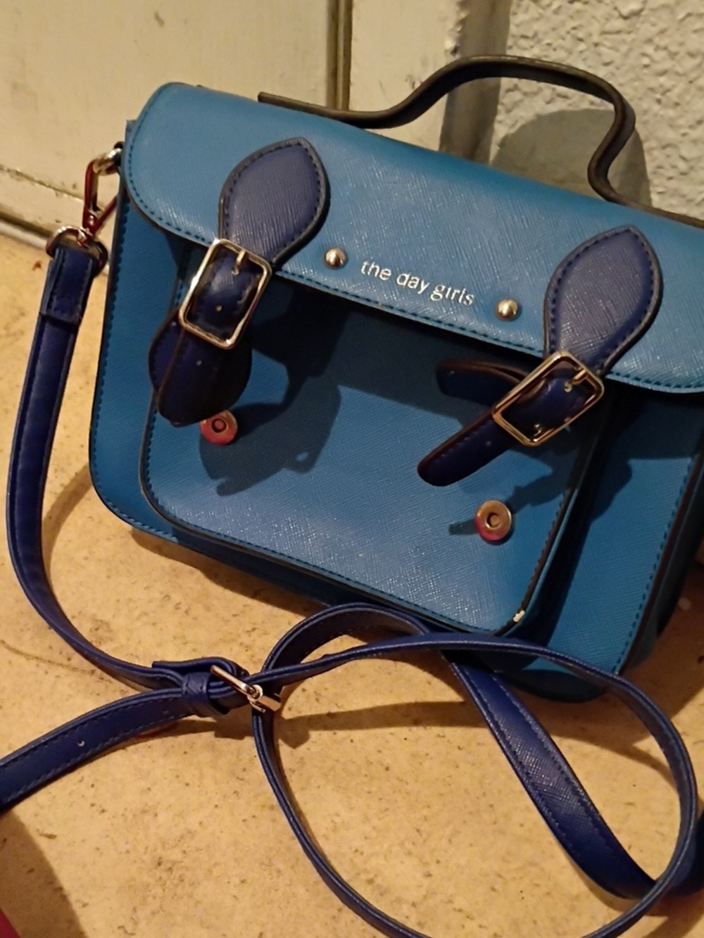 Blue Crossbody Satchel